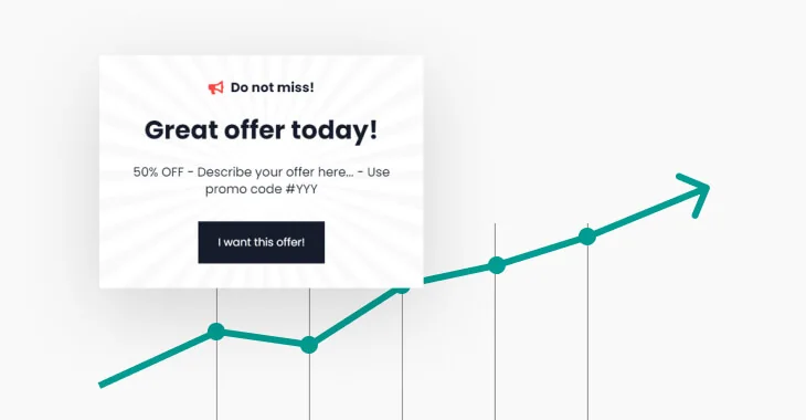 Do not miss! Great offer today! 50% OFF - Describe your offer here...