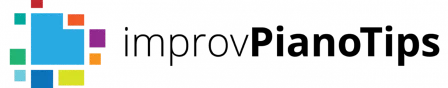 Large light-blue square centered-left, surrounded by smaller colored squares and rectangles (teal, red, orange, purple, green), arranged to its right...