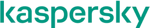 Lowercase "kaspersky" logotype displayed in teal, standing static against a plain white background. Text: kaspersky.