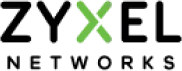 Object: ZyXEL logo — black letters with a prominent green X. Action: the logo is displayed. Context: centered on a plain white background.
