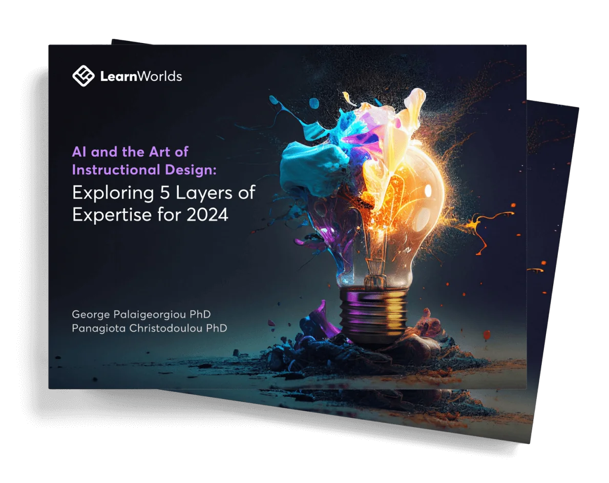 Glowing incandescent light bulb erupting with colorful paint-like splashes and sparks, resting on a reflective surface against a dark background;...
