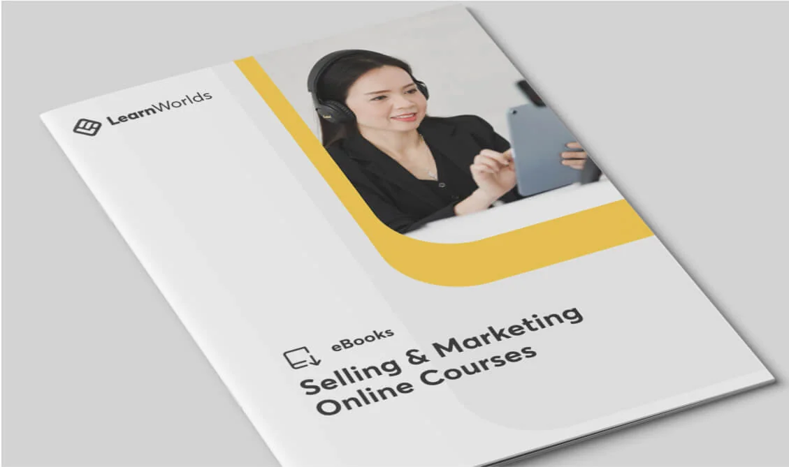 Transcription: LearnWorlds Checklists Build your customer training program A super handy checklist for stress-free planning Booklet cover shows a...