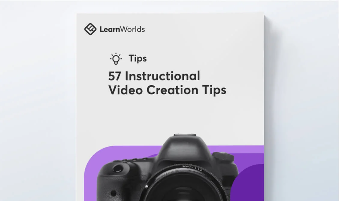 Transcription: LearnWorlds Checklists Build your customer training program A super handy checklist for stress-free planning Booklet cover shows a...